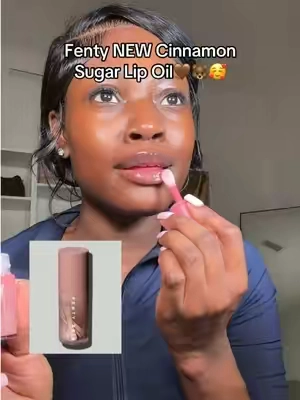 Fenty Treatz Lip Oil In Cinnamon Sugar #fenty #fentylipoil #fentybeauty #lipcombo #fentysuperbrandday 