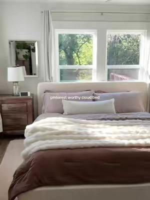 If you want that expensive-looking bedroom without spending a ridiculous amount, this is the move ☁️🤍 #cloudbed #bedroomdecor #bedroommakeover #affordablehome #tiktokshopfalldealsforyou cloud bed frame, cloud bed, affordable bed frame, luxury bedroom on a budget, cozy bedroom decor, upholstered bed frame, bedroom makeover, affordable bedroom furniture