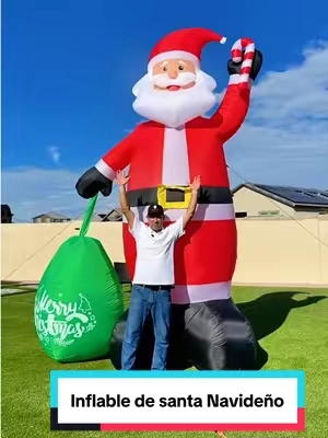 La decoración navideña🎅🎄 que no pasa desapercibida. #DecoracionNavideña #santaclaus #inflable #blackfriday #tiktokshopcreatorpicks 