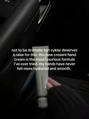 the most luxurious hand cream that leaves your skin so hydrated @Claudia Sulewski @CYKLAR 🙂‍↕️ #handcream #cyklar #cyklarcrescent #cyklarhandcream  #ureahandcream 