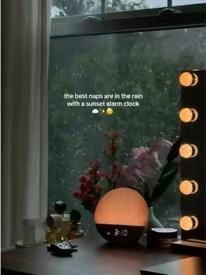 obsessed #whitenoisemachine #alarmclock #sunset #rain #sleep 