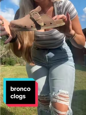 i love these bronco clogs! @Cushionaire #clogs #broncoclogs #cushionaire 