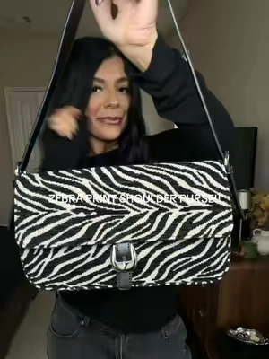 THIS IS MY NEWEST OBSESSION! Zebra Pring is a neutral! Seriously goes with any outfit but especially and all black going out outfit! So fun and chic!! Zebra Pring Purse. Chic Purse. Fall Purse. #zebra #zebraprint #purse #ba #shoulderbag 