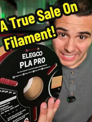Finally a true sale on 3D printing filament! #3d #DIY #3dprinting #filament #tiktokshopfalldealsforyou 