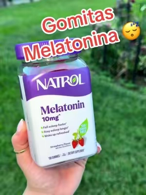 🚨👉 Gomitas masticables de melatonina Natrol, 10 mg, apoyo natural para el sueño sin fármacos, para adultos. Incluye 190 gomitas sabor fresa y contiene 2% o menos de ácido cítrico. @NATROL #tiktokshopstockup #tiktokshopfalldealsforyou #shopwithconfidence #blackfriday #melatonin 