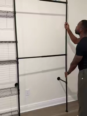 An adjustable closet 😳  ##Closet##closettour