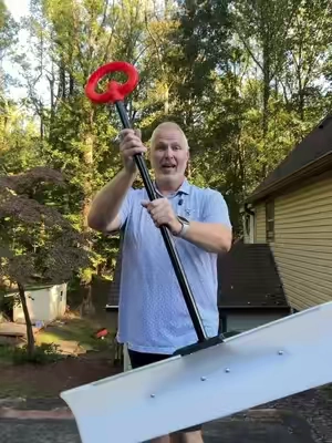 VEVOR 36 Inch Snow Pusher Shovel With Metal Edge For Driveway Snow Removal  #TikTokShopCreatorPicks #TikTokShopFallDealsForYou #toolupgrade #SnowPusher #SnowRemoval @VEVOR Automotive Store 