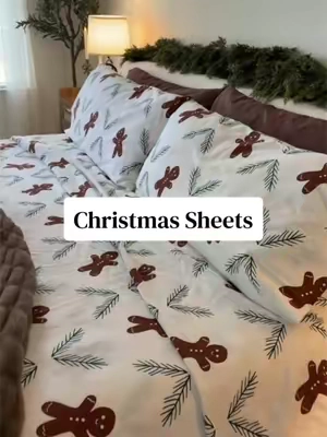 & theyre 100% cotton flannel 😍 soo cozy!! #christmasbedding #bedsheets #christmasdecor #tiktokshopcreatorpicks #tiktokshopfalldealsforyou 
