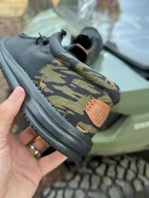 HEYDUDE Wally Funk Outdoor Camo Comfortable Lightweight Slip on Shoes #tiktokshopcreatorpicks #HEYDUDEpartner #sliponshoes @HeyDude 