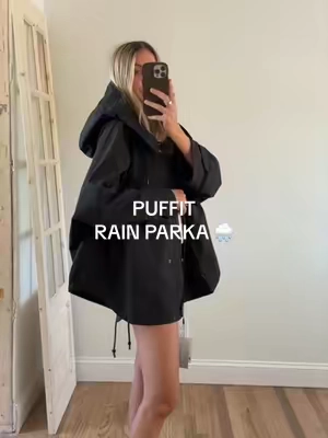 Can't beat the fit + quality and price of this one!! #rainjacket #raincoat #waterproof #coat #puffit 