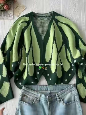 So cute!! #sweater #sweaters #cardigan #whimsical #tiktokshopsummersale