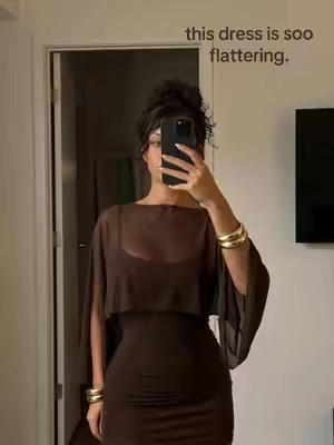 sooo classyyy 🤎✨ #classydress #partydress #formaldress #dressinspo #minidress 