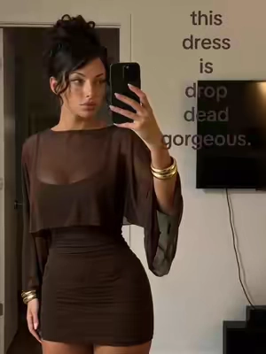 obsessed 🤎🙏 #classydress #formaldress #dressinspo #minidress #partydress 