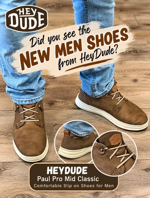 102 These look so good!  HEYDUDE Paul Pro Mid Classic - Comfortable Slip on Shoes for Men #TiktokShopCreatorPicks #TiktokShopBlackFriday #TiktokShopFallDealsForYou 