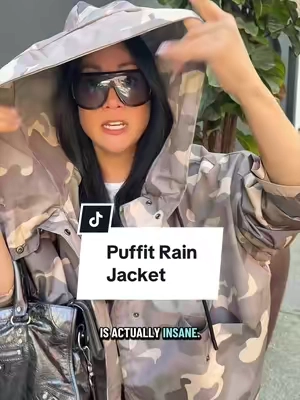 El Niño incoming. PUFFIT activated. ☔️ #elnino #puffitraincoat #rainready #cuteraincoat #winteriscoming 