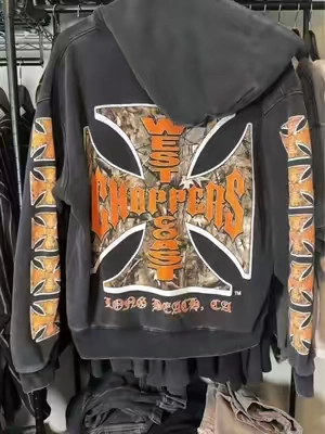 west coast choppers so fire 🔥 #fashion #hoodie #grunge #alternative #y2k 