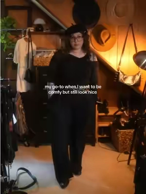 5’2 size 12 wearing #softaltfashion #comfypants #wafflepants 