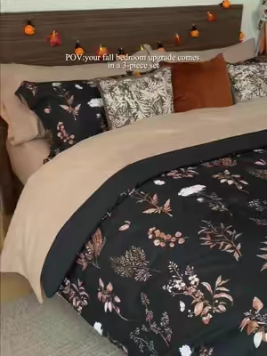 Sleep in Full Bloom: Bedsure 3-Piece Botanical Flower Comforter Set for Effortless Cozy Style#bedsure#beddingset#comforter#cozyhome#bedroominspo