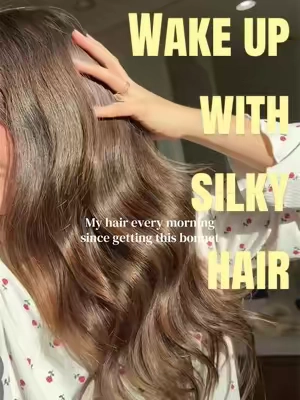 I’ll never not sleep with this bonnet ✨👏 #silkbonnet #mulberrysilk #softhair #shinyhair #hairhealth 