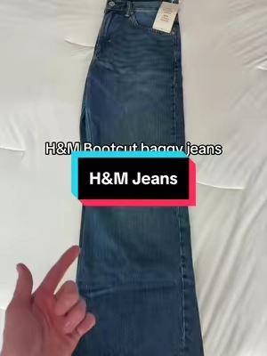 6’1 170 wearing size 32x32🤝 #handm #baggyjeans 