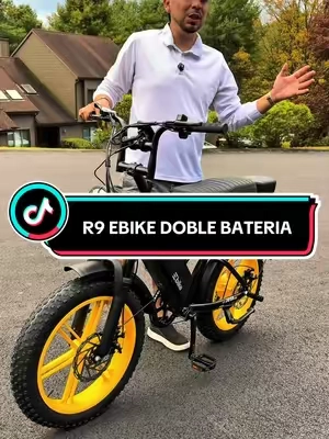 La poderosa R9 Ebike de doble batería con rendimiento de 130millae autonomía #creatorsearchinsights #tstr9ebike #ebike #doblebateria #tiktokshopcreatorpicks 