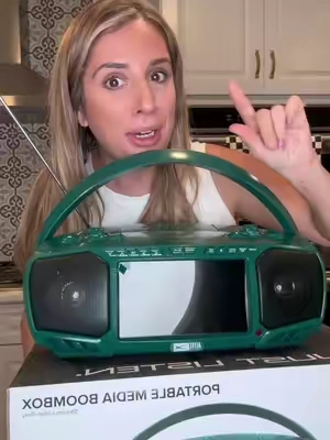This streaming boombox will be his favorite thing!! #giftsfordad #giftsforhim #boombox #giftsformen #dealsforyoudays @QVC, Inc 