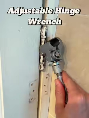 Fix loose or misaligned door hinges? 🚪🔧 This Adjustable Hinge Wrench makes hinge repairs quick & easy! Stop struggling—get yours today! 🛠️ #DoorRepair #DIY #Tools #HomeImprovement #TikTokMadeMeBuyIt 