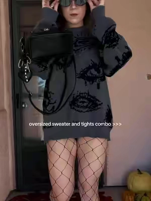 this sweater was made for the alt girls 