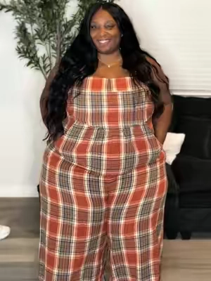 Plus Size Overalls #plussize #fashion #overalls #tiktokshop #foryou 